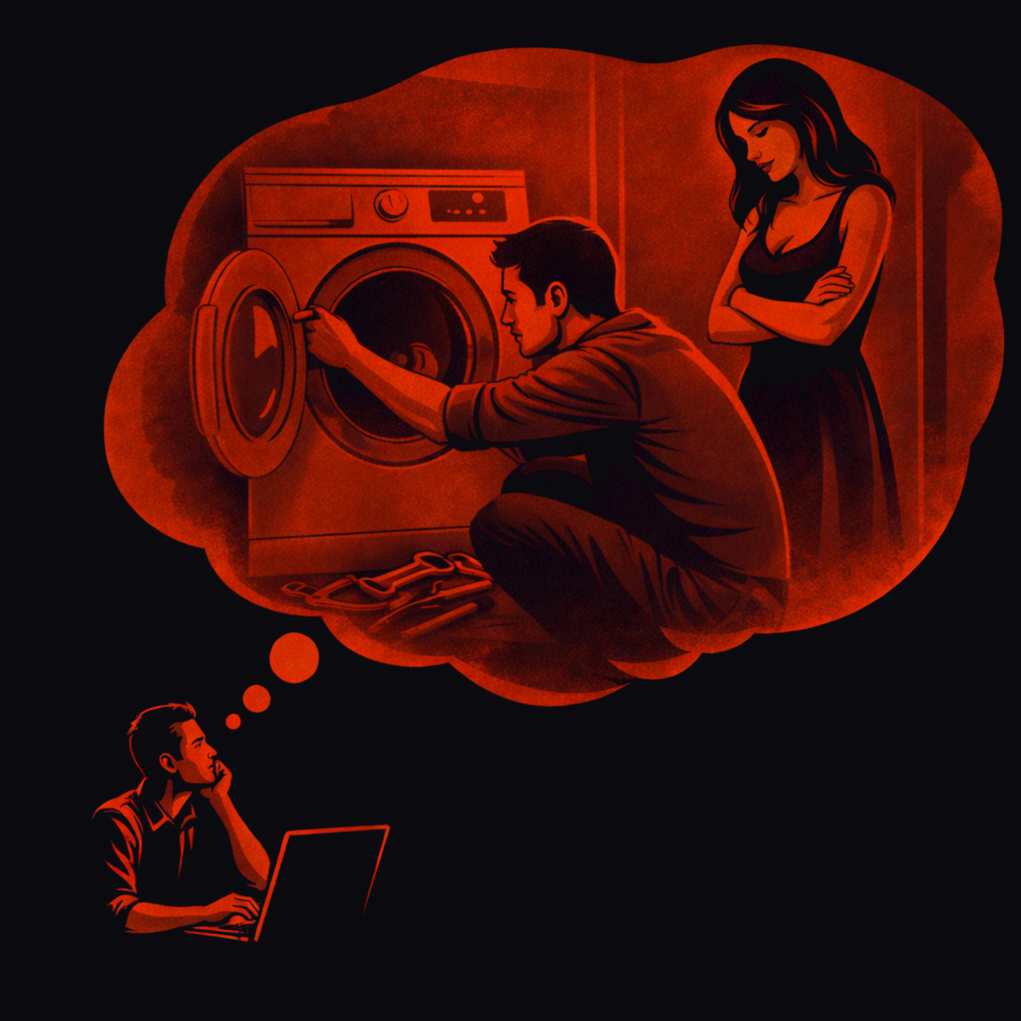 Mój kolega, zajmuje się moją kobietą