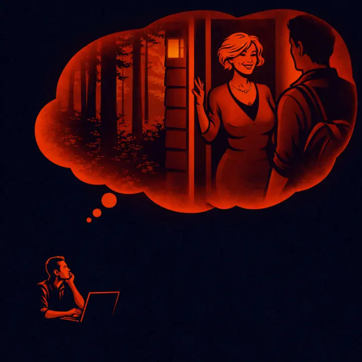 Ona 60+ i jej młodszy gość